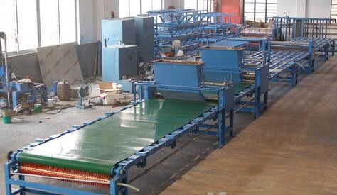 সিলিং / ওয়াল স্কির্টিং / ডেকোরেটিং ম্যাগনেসিয়াম অক্সাইড বোর্ড প্রোডাকশন লাইন অ্যাডজাস্টেবল পুরু