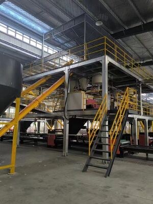 ওয়াল প্যানেল গঠন মেশিন এক্সপিএস ইনসুলেশন টাইল ব্যাক বোর্ড উত্পাদন লাইন দিয়ে সজ্জিত