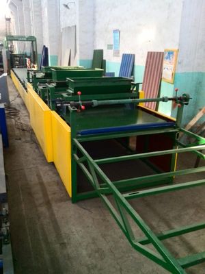 স্ট্র রঙিন তরঙ্গ টাইলস তৈরীর মেশিন, বিপরীত ধাপে চলমান প্রযুক্তি ছাদ টাইলস মেশিন