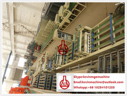 কাঠামো বিল্ডিং পার্টিশনের জন্য 75 মিমি পুরুত্বের ওয়াল প্যানেল ফাইবার সিমেন্ট বোর্ড উৎপাদন লাইন