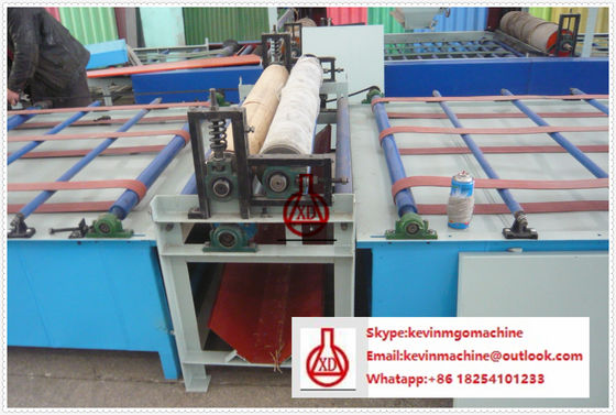 কমপ্যাক্ট স্ট্রাকচার স্যান্ডউইচ প্যানেল উত্পাদন লাইন ডাবল ওয়েস রোল ইন প্রযুক্তি সহ