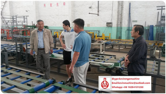 সিলিং / ওয়াল স্কার্টিং / ইনডোর ওয়াল ডেকোরেশনের জন্য অগ্নিরোধী এমজিও বোর্ড মেশিন