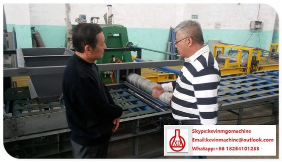 সামঞ্জস্যযোগ্য আকার স্যান্ডউইচ উৎপাদন লাইন, বাইরের দেয়াল তাপ সংরক্ষণ Mgo বোর্ড মেশিন