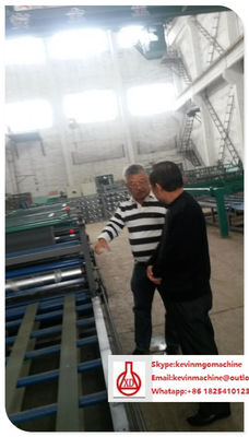 সম্পূর্ণ স্বয়ংক্রিয় এমজিও / এমজিসিএল / ফাইবার উপাদান ছাদ রোল গঠন মেশিন শক্তি সঞ্চয়