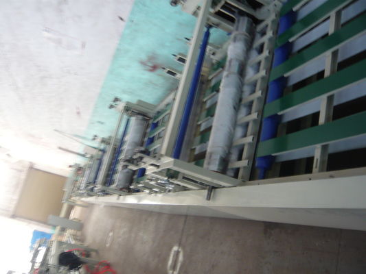 সেমি অটোমেটিক ফাইবার গ্লাস ম্যাগনেসিয়াম অক্সাইড শীট নির্মাণ উপাদান তৈরির মেশিন বৃহত্তর ক্ষমতা 1500 শীট