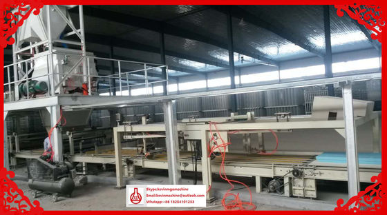 ম্যাগনেসিয়াম অক্সাইড বোর্ড উত্পাদন লাইন, স্বয়ংক্রিয় ব্যাচ টার্নিং জিপস বোর্ড মেশিন