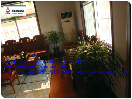 সংশোধিত পুরুত্ব এমজিও উৎপাদন এমজিও বোর্ড মেশিন ম্যাগনেসিয়াম অক্সাইড প্যানেলের জন্য