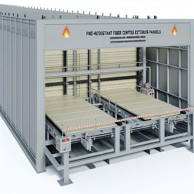 অগ্নি প্রতিরোধী ফাইবার সিমেন্ট বাইরের প্যানেল মেশিন সঙ্গে টেকসই নির্মাণ এবং সেবা জীবন 25 বছর এবং তার বেশি