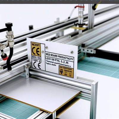 তাপ পরিবাহিতা ≤0.2W/m.k সিই সার্টিফিকেশন সহ এমজিও বোর্ড উত্পাদন লাইন