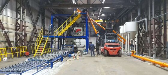 ভোল্টেজ 380v স্বয়ংক্রিয় আসবাবপত্র এক্সপিএস আইসোলেশন টাইল ব্যাকবোর্ড উত্পাদন লাইন