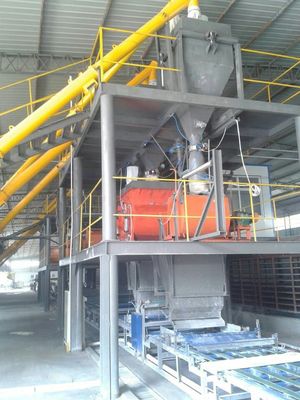 সার্টিফিকেট স্যান্ডউইচ প্যানেল মেশিন প্রাচীর প্যানেল উত্পাদন লাইন প্রিফ্যাব্রিকেটেড হাউসের জন্য