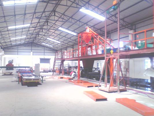 দীর্ঘ জীবন স্যান্ডউইচ প্যানেল উৎপাদন লাইন ম্যাগনেসিয়াম অক্সাইড এবং ফাইবার সিমেন্ট বোর্ড তৈরি