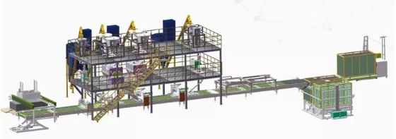 ফ্রি স্ট্যান্ডিং কনস্ট্রাকশন এমজিও বোর্ড প্রোডাকশন লাইন