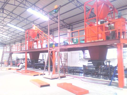 দীর্ঘ জীবন স্যান্ডউইচ প্যানেল উৎপাদন লাইন ম্যাগনেসিয়াম অক্সাইড এবং ফাইবার সিমেন্ট বোর্ড তৈরি